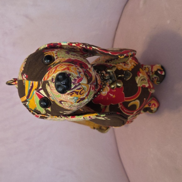 Fuzzy Nation Colorful Paisley Dog Purse - Picture 2 of 7